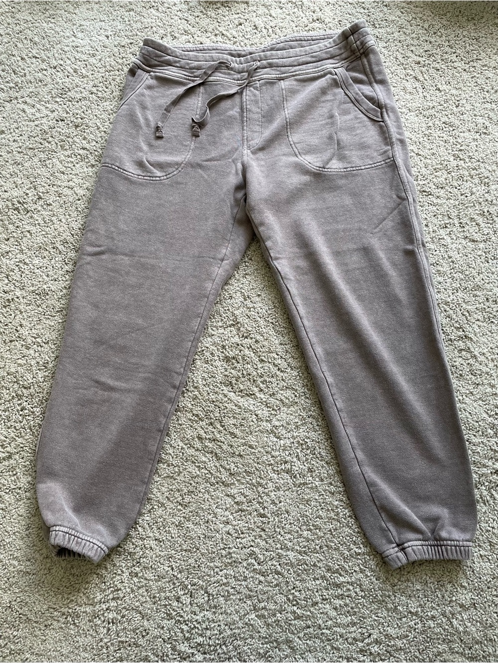 Toad & Co Womens Epique Crop Joggers Purple Hemp Organic Cotton Sweatpant Size M